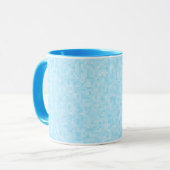 Blue Mosaic Pixel Tasse (Vorderseite Links)