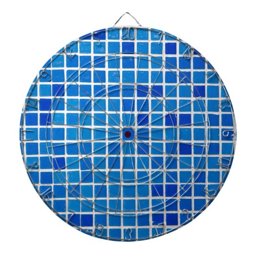 Blue Mosaic Tile Dartscheibe (vorne)