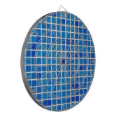 Blue Mosaic Tile Dartscheibe (Vorderseite Links)