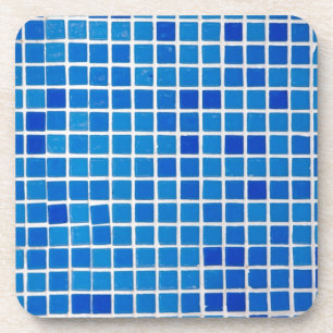 Blue Mosaic Tile Getränkeuntersetzer