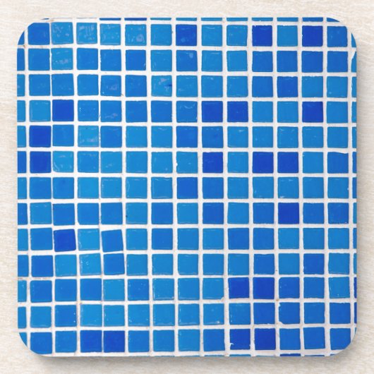 Blue Mosaic Tile Getränkeuntersetzer (Vorderseite)