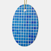 Blue Mosaic Tile Keramikornament (Links)