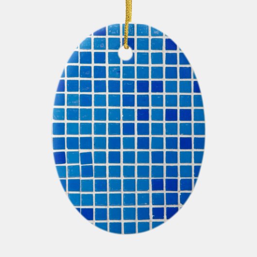 Blue Mosaic Tile Keramikornament (Vorne)
