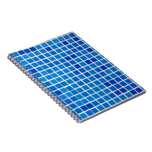 Blue Mosaic Tile Notizblock (Rechte Seite)