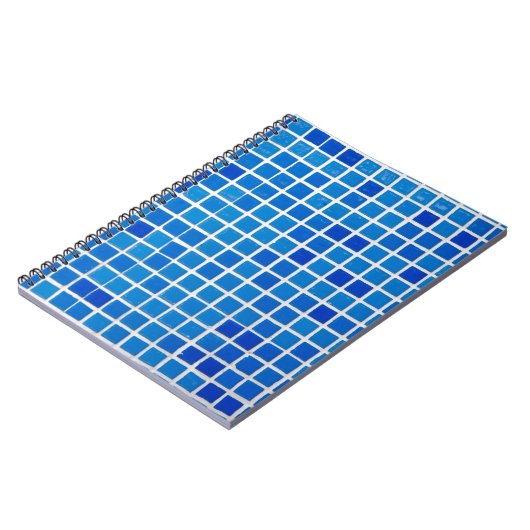 Blue Mosaic Tile Notizblock (Linke Seite)