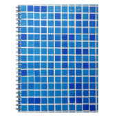 Blue Mosaic Tile Notizblock (Vorderseite)