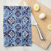 Blue Mosaik Tile Kitchtuch Geschirrtuch (Viertel Falte)