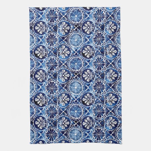 Blue Mosaik Tile Kitchtuch Geschirrtuch (Vertikal)