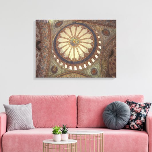 Blue Moschee Interior Istanbul, Türkei Leinwand (Insitu (Wohnzimmer))