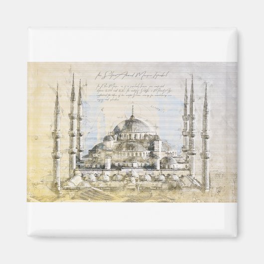 Blue mosque magnet (Vorne)