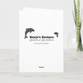 Blue Mother Day Carnation Card Karte (Rückseite)