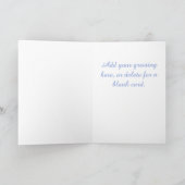 Blue Mother Day Carnation Card Karte (Innenseite)