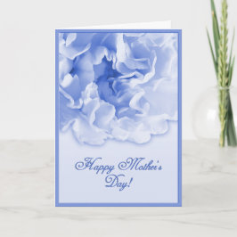 Blue Mother Day Carnation Card Karte