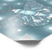 Blue Moths Fotodruck (Ecke)