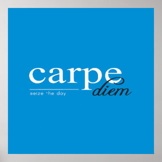 Blue Motivational Inspirational Quote Poster