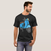 Blue Motor Scooter T-Shirt (Vorne ganz)