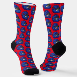 Blue Motorrad Crash Helmets Motorbike Biker Socken