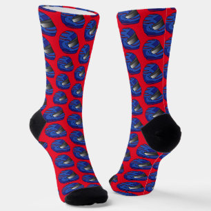 Blue Motorrad Crash Helmets Motorbike Biker Socken