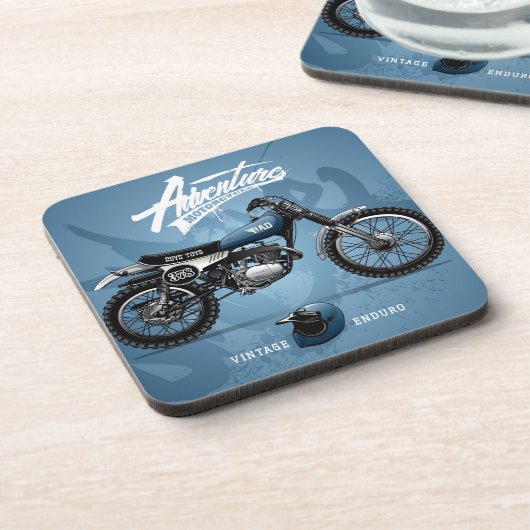 Blue Motorrad Untersetzer | Motorrad-Untersetzer-S (Linke Seite)