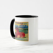 Blue Mountain Apple Crate LabelCove, OR Tasse (Vorderseite Links)
