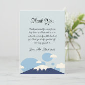 Blue Mountain Baby Dusche Danke Karte (Stehend Vorderseite)