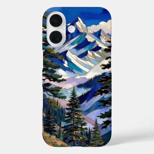 Blue Mountain iPhone-Hülle Landschaft Natur Case-Mate iPhone Hülle (Rückseite)