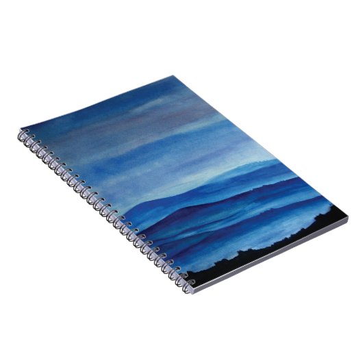 Blue Mountain Landscape Foto Notebook Notizblock (Rechte Seite)
