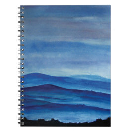 Blue Mountain Landscape Foto Notebook Notizblock