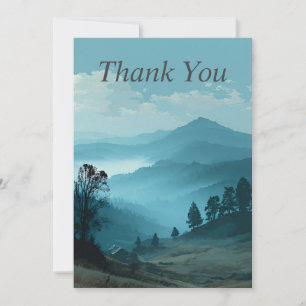 Blue Mountain Landschaft Danke Karte