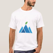 Blue Mountain Leaf Nature Eco Adventure T-Shirt (Vorderseite)