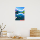 Blue Mountain Oasis Poster (Küche)