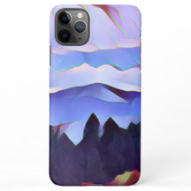 Blue Mountain Painting Phone Case