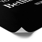 Blue Mountain Range, Rustikale Hochzeit Willkommen Poster (Ecke)