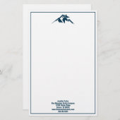 Blue Mountain Real Anwesen Company Custom Realtor Briefpapier (Vorne/Hinten)