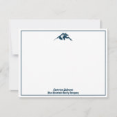 Blue Mountain Real Anwesen Company Custom Realtor Mitteilungskarte (Vorderseite)