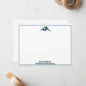 Blue Mountain Real Anwesen Company Custom Realtor Mitteilungskarte (Vorderseite/Rückseite Beispiel)