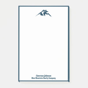 Blue Mountain Real Anwesen Company Custom Realtor Post-it Klebezettel
