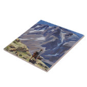 "Blue Mountain Rider" von Edgar Payne Fliese (Seite)