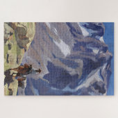 "Blue Mountain Rider" von Edgar Payne Puzzle (Horizontal)