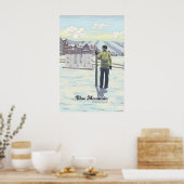 Blue Mountain Ski Resort Kanada Reiseplakat Poster (Küche)