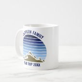 Blue Mountain Sunset Personalisiert Family Wieders Kaffeetasse (Vorderseite Links)