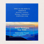 Blue Mountain Tour Guide Stehende Werbung Visitenkarten (Außenseite Aufgefaltet)