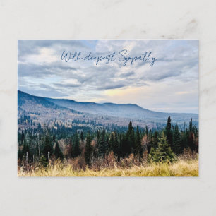 Blue Mountain View Tiefstes Beileid Postkarte