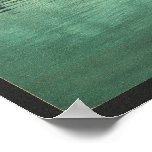 Blue Mountain vom Eagle Lake, Adirondack Szene Poster (Ecke)