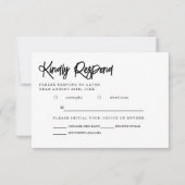 Blue Mountain Wedding - Wahl RSVP Karte (Vorderseite)