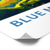 Blue Mountains Australia Reisen Print Poster (Ecke)