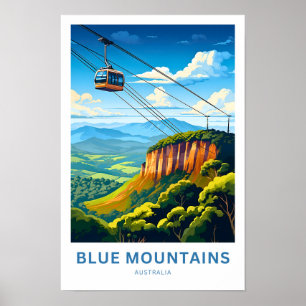 Blue Mountains Australia Reisen Print Poster