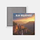 Blue Mountains Australia Travel Magnet (Vorderseite/Rückseite)