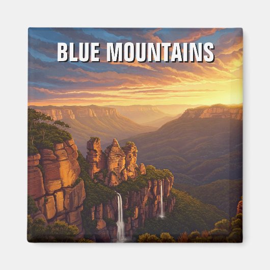 Blue Mountains Australia Travel Magnet (Vorne)