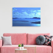 Blue Mountains Blue Lake Fine Art Leinwand Wrap (Insitu (Wohnzimmer))